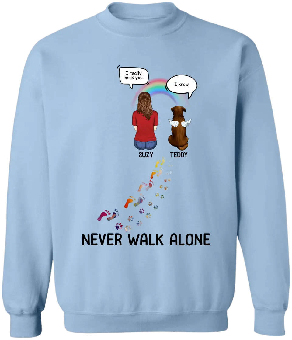 You Left Paw Print On My Heart - Personalized T-Shirt, Gift For Dog Lover - TS59TL