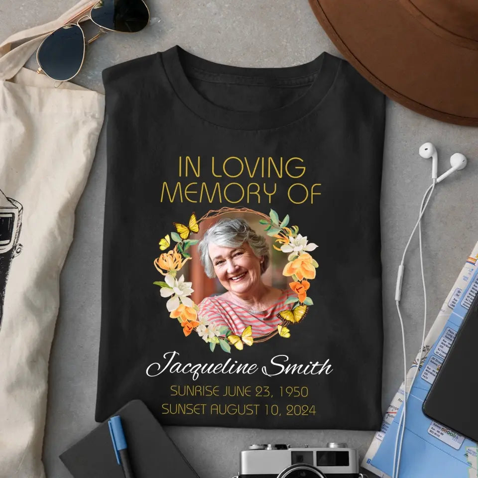 In Loving Memory For Loved Ones - Personalized T-Shirt, Memorial Photo T-shirt - TS77TL