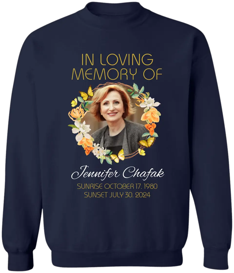 In Loving Memory For Loved Ones - Personalized T-Shirt, Memorial Photo T-shirt - TS77TL