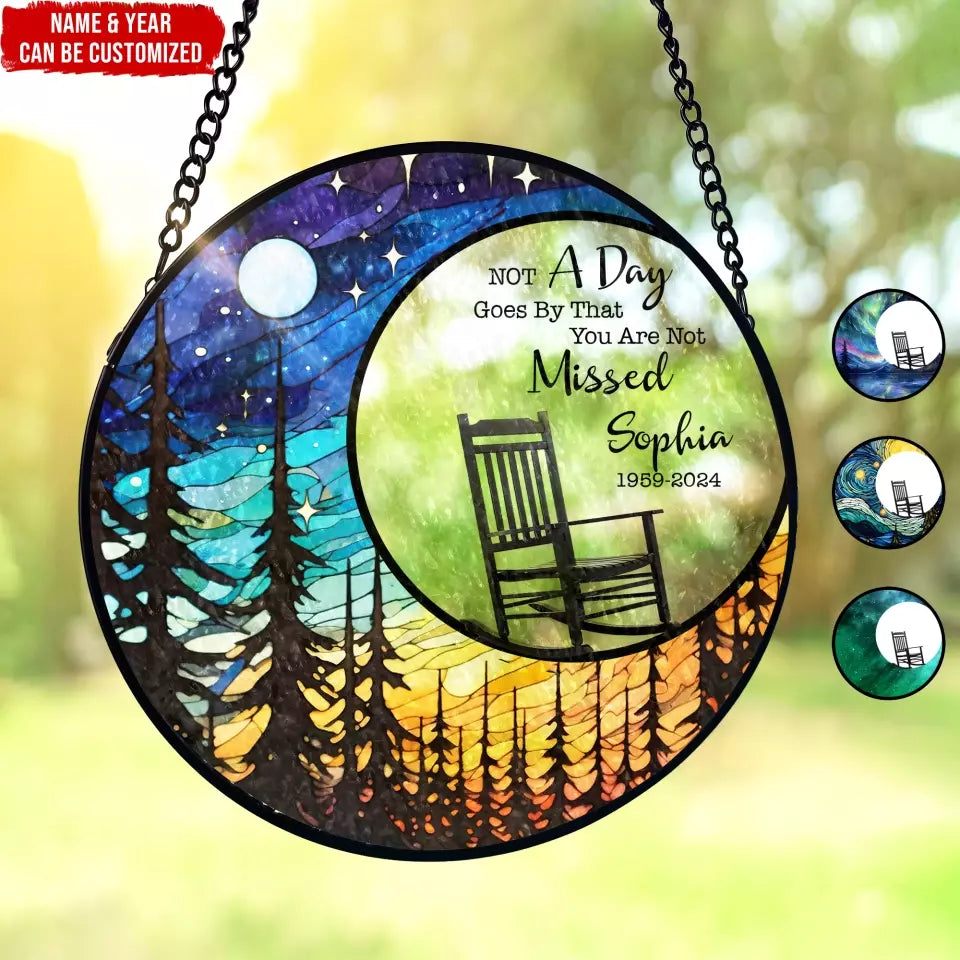 The Sky Looks Different When You Have Someone You Love Up There - Personalized Wind Stained Glass - WSG89TL