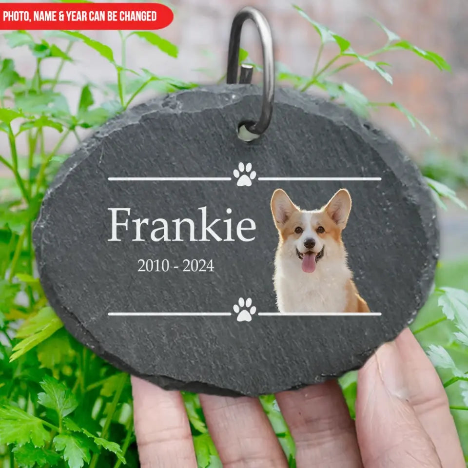 Custom Pet Memorial - Personalized Garden Slate, Memorial Gift For Dog Lover - GS136TL