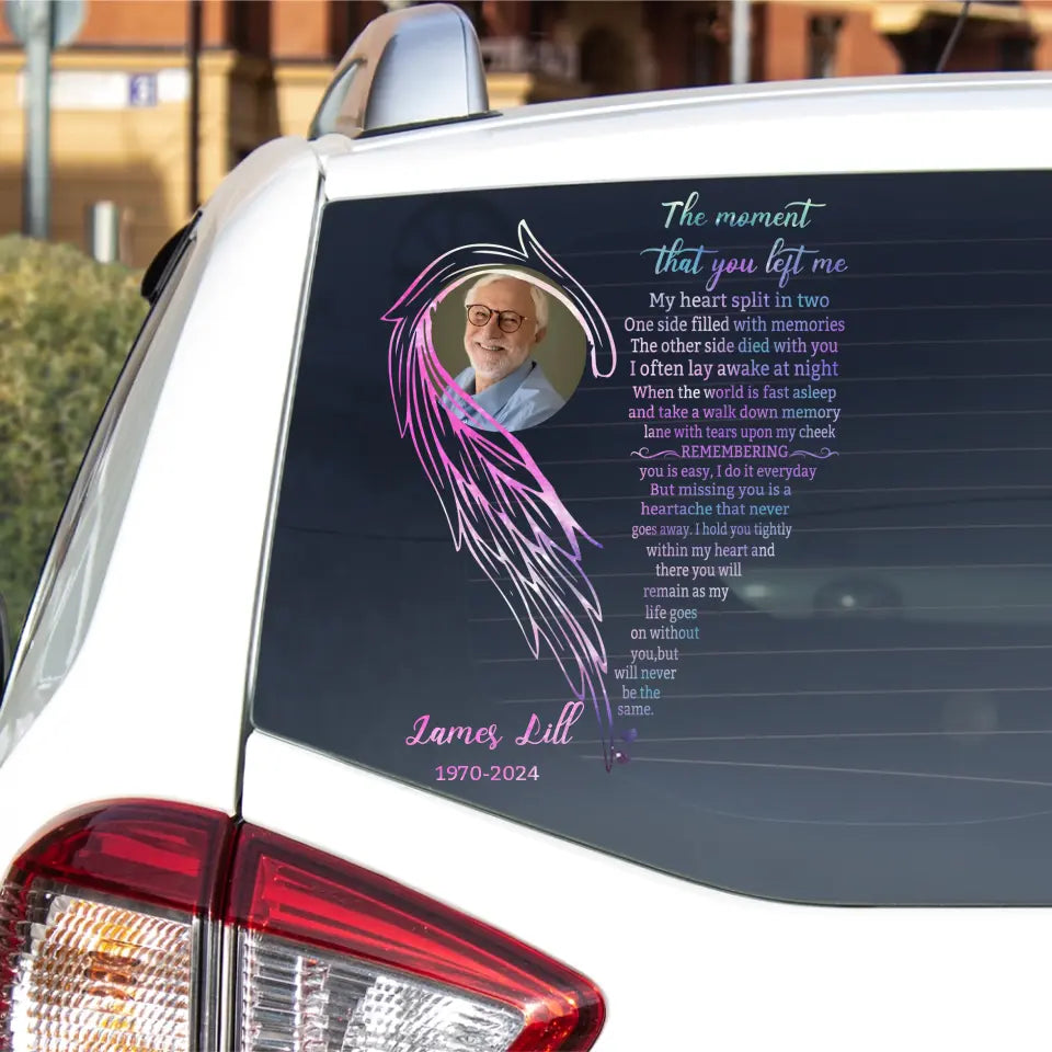 As My Life Goes On Without You But Will Never Be The Same - Personalized Decal, Memorial Gift - PCD177TL