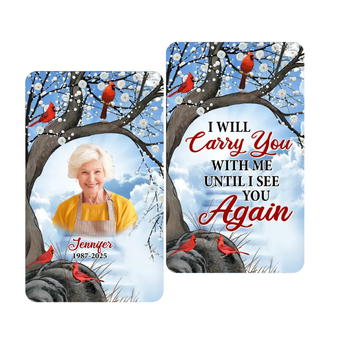 Until I See You Again - Personalized Wallet Card, Memorial Gift For Loss Of Loved One