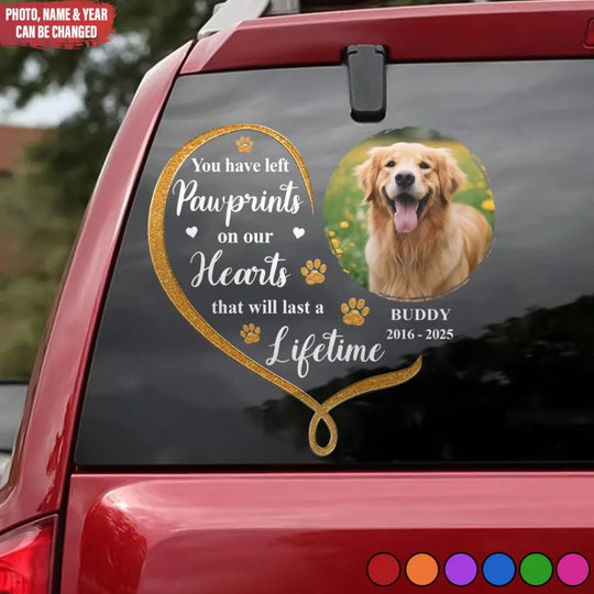 You Have Left Pawprints On Our Hearts That Will Last A Lifetime mk ads