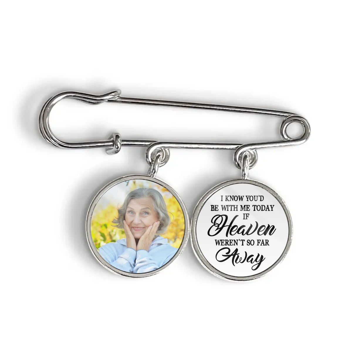I Know You’d Be With Me - Personalized Lapel Pin, Graduation Day Memorial, Graduation Lapel Pin