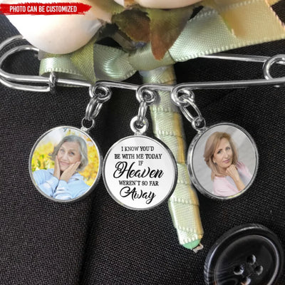I Know You’d Be With Me - Personalized Lapel Pin, Graduation Day Memorial, Graduation Lapel Pin
