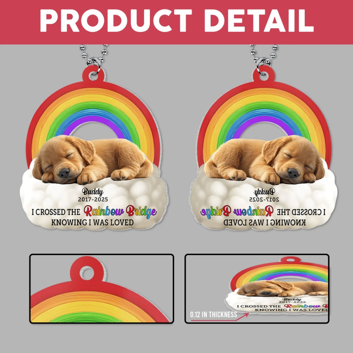 I Crossed The Rainbow Bridge Knowing I Was Loved  mk 6