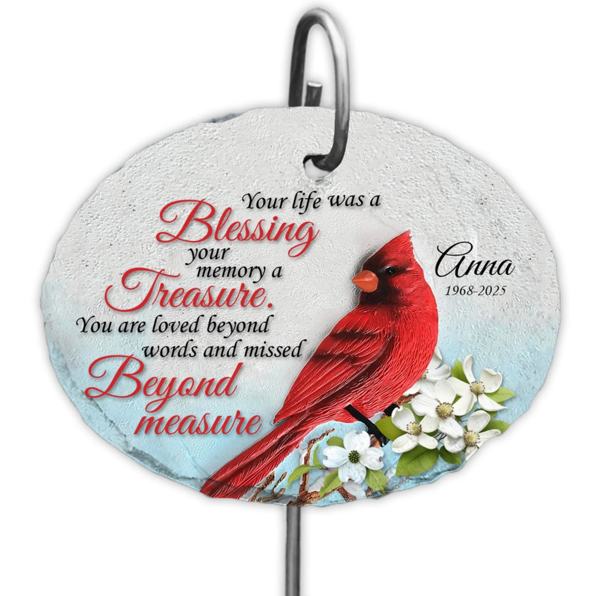 You Are Loved Beyond Words And Missed Beyond Measure - Personalized Garden Slate, Memorial Gift