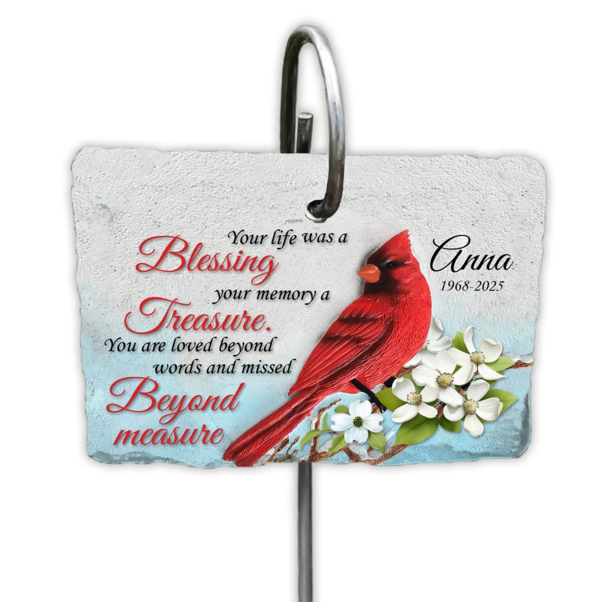 You Are Loved Beyond Words And Missed Beyond Measure - Personalized Garden Slate, Memorial Gift