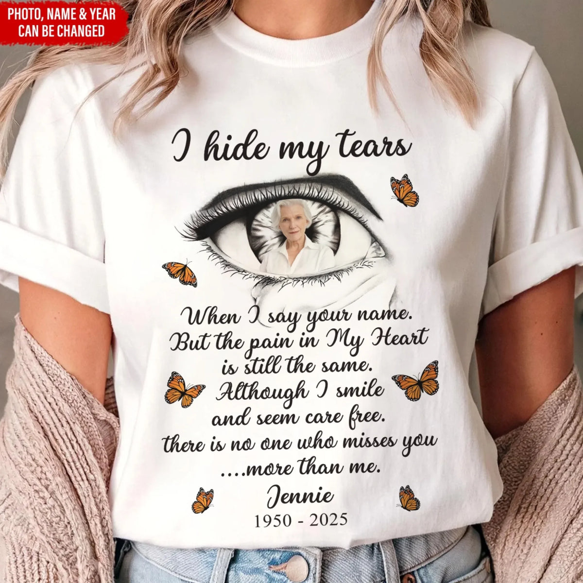 There Is No One Who Misses You More Than Me - Personalized T-Shirt, Memorial Gift