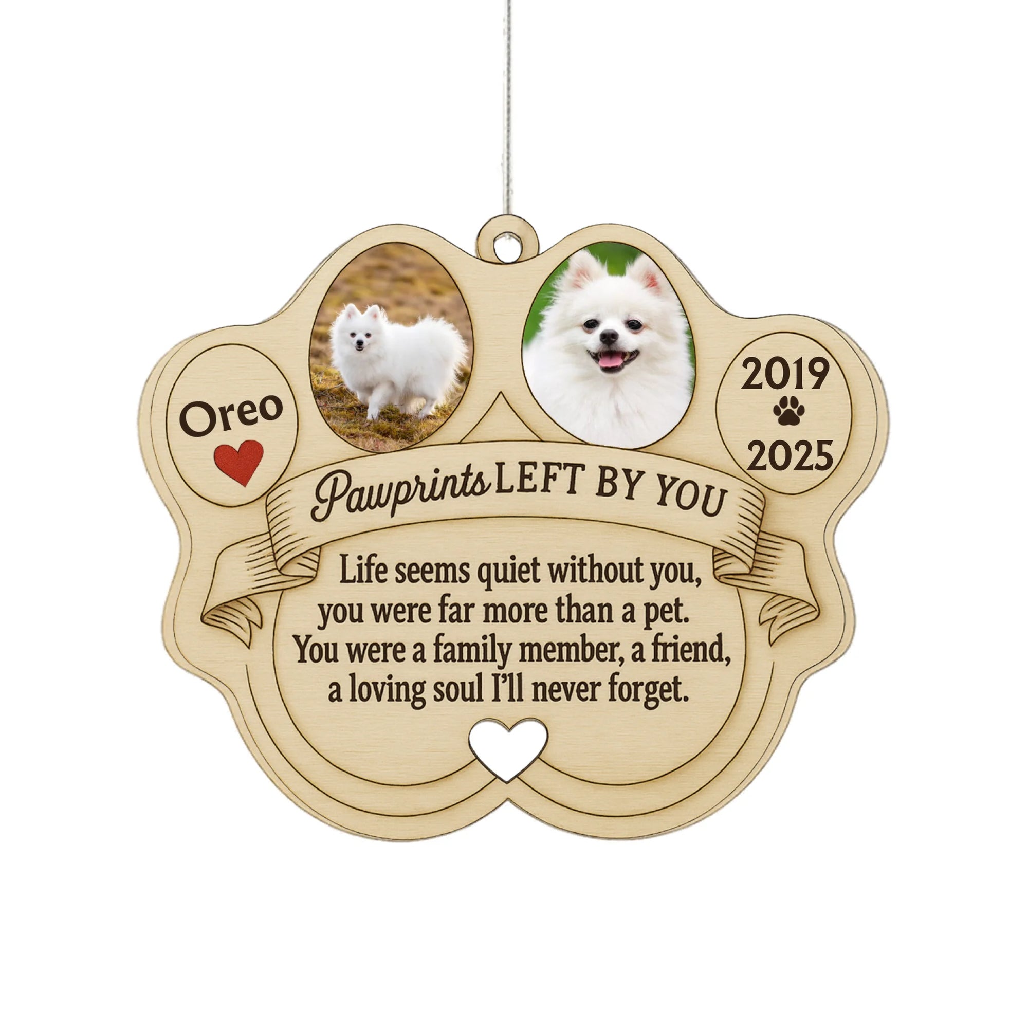 Life Seems Quiet Without You You Were Far More Than A Pet - Personalized Wind Chimes, Memorial Gift, Dog Loss Gift