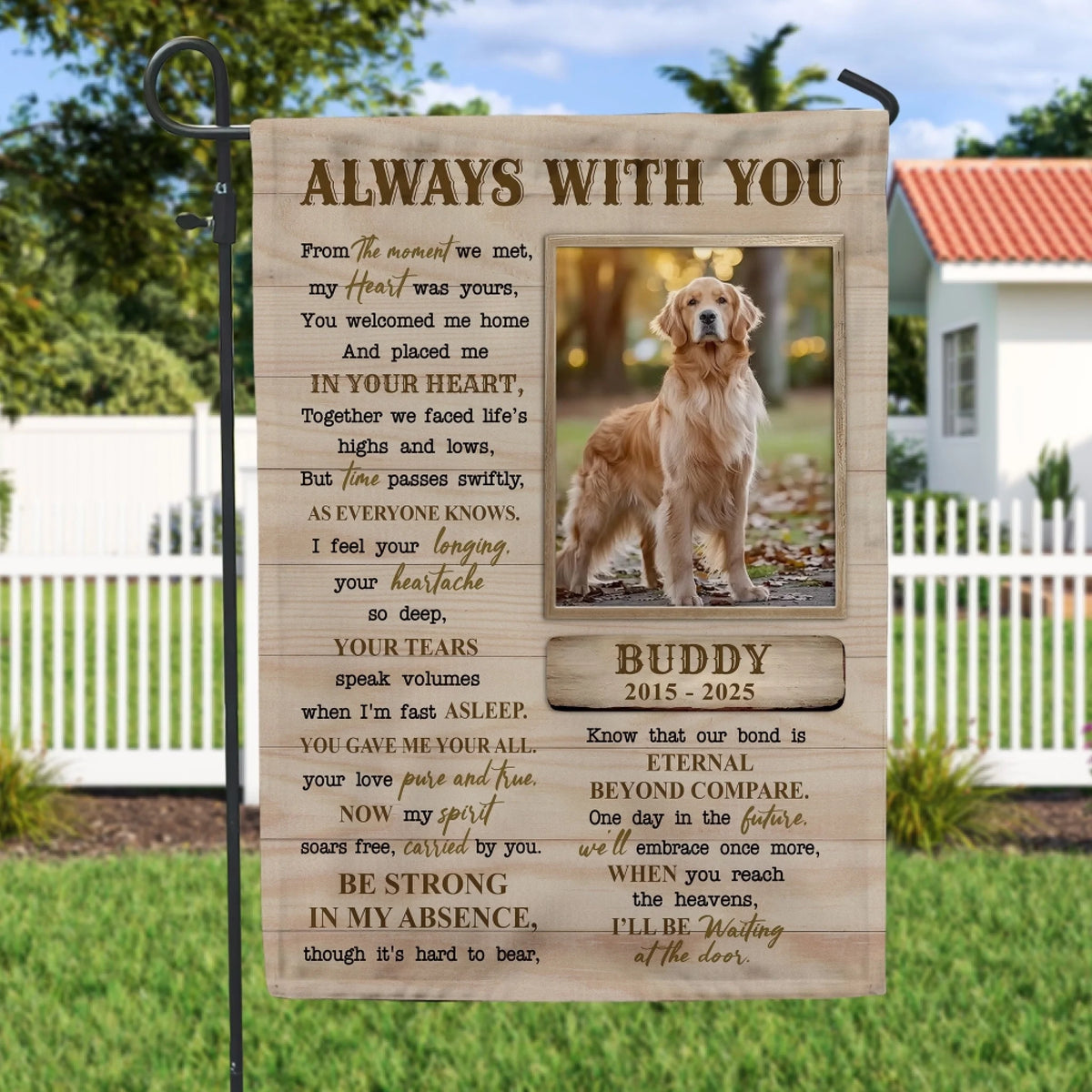 I'll Be Waiting At The Door Memorial Pet mk 4