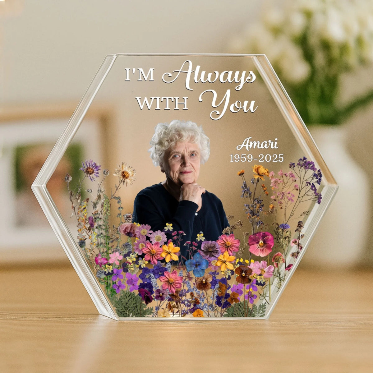 I Am Always With You - Personalized Acrylic Plaque, Memorial Gift For Family