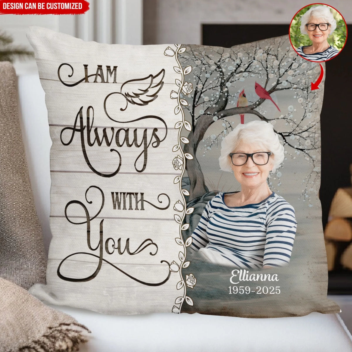 I Am Always With You - Personalized Pillow, Memorial Gift For Loss Of Loved One
