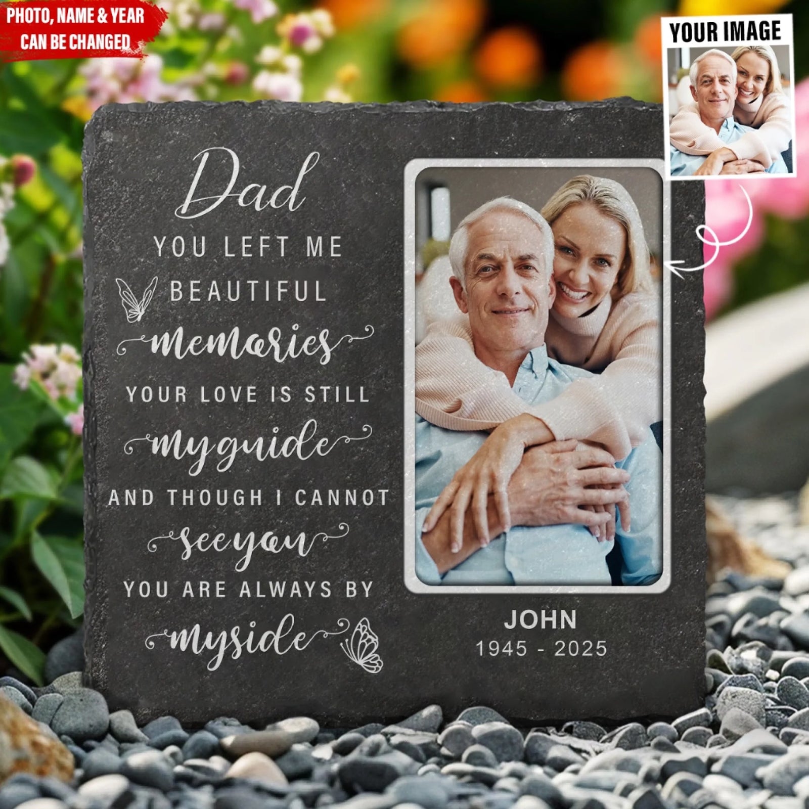 You Are Always By My Side - Personalized Memorial Stone, In Loving Memory Gift, Sympathy Gift