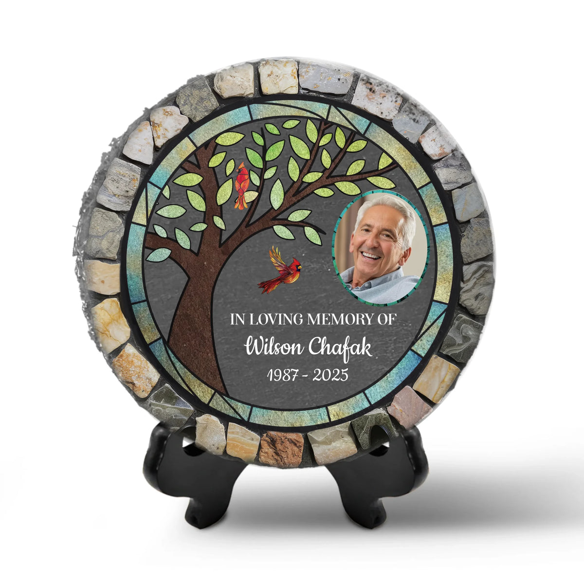 In Loving Memory Memorial Tree - Personalized Memorial Stone, Memorial Gift