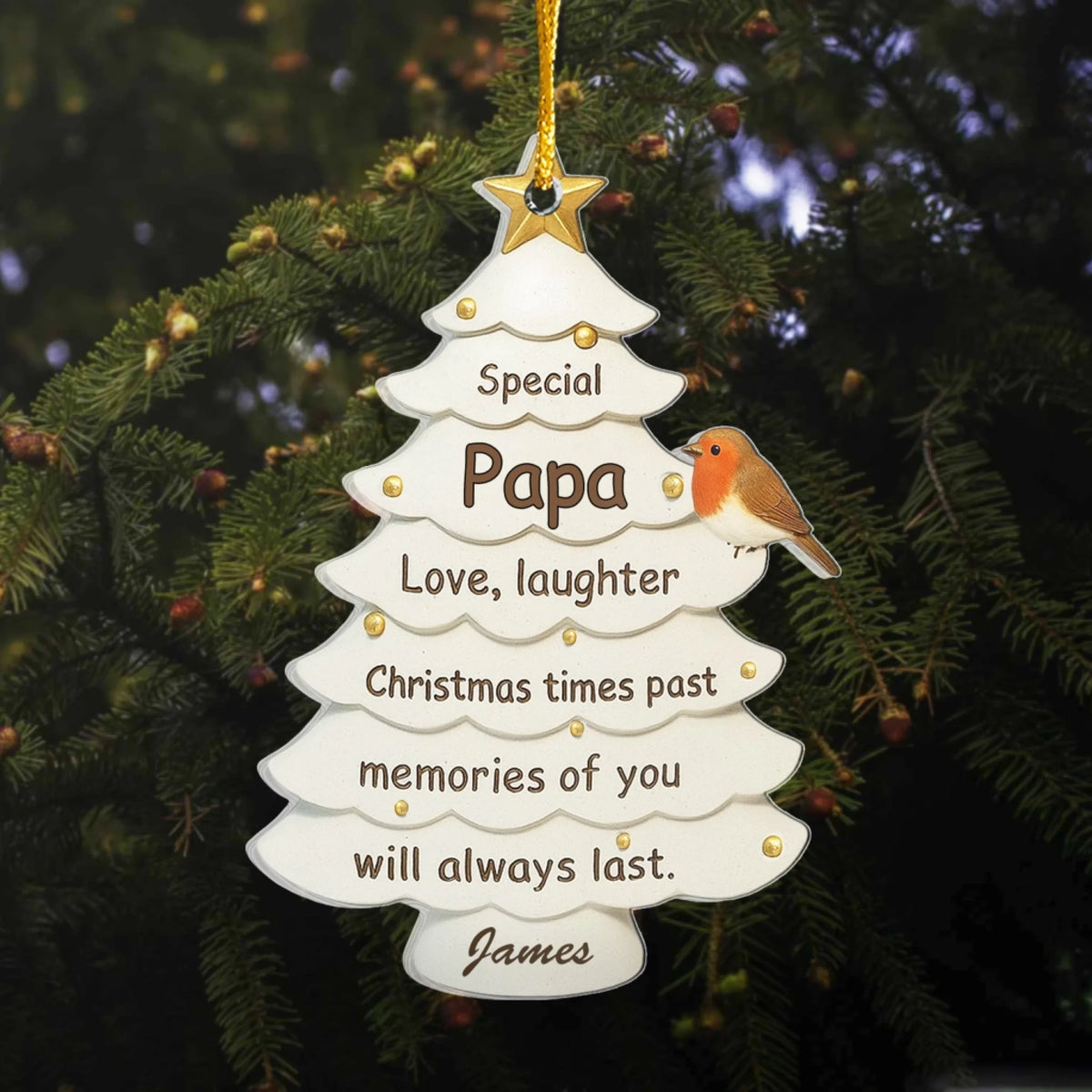 Christmas Times Past Memories Of You Will Always Last - Personalized Acrylic Ornament, Memorial Gift