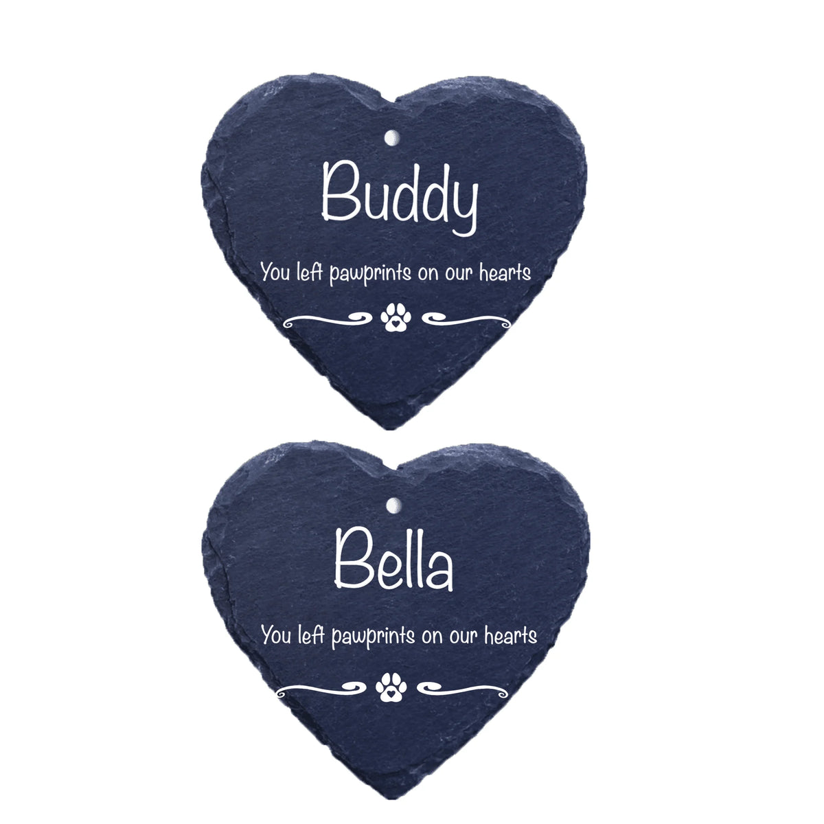 Pet Memorial Garden Slate and Hook / Pet loss / Oval Memorial Plaque / Loss of Dog / Pet Bereavement Gift / Garden Memorial - GS01