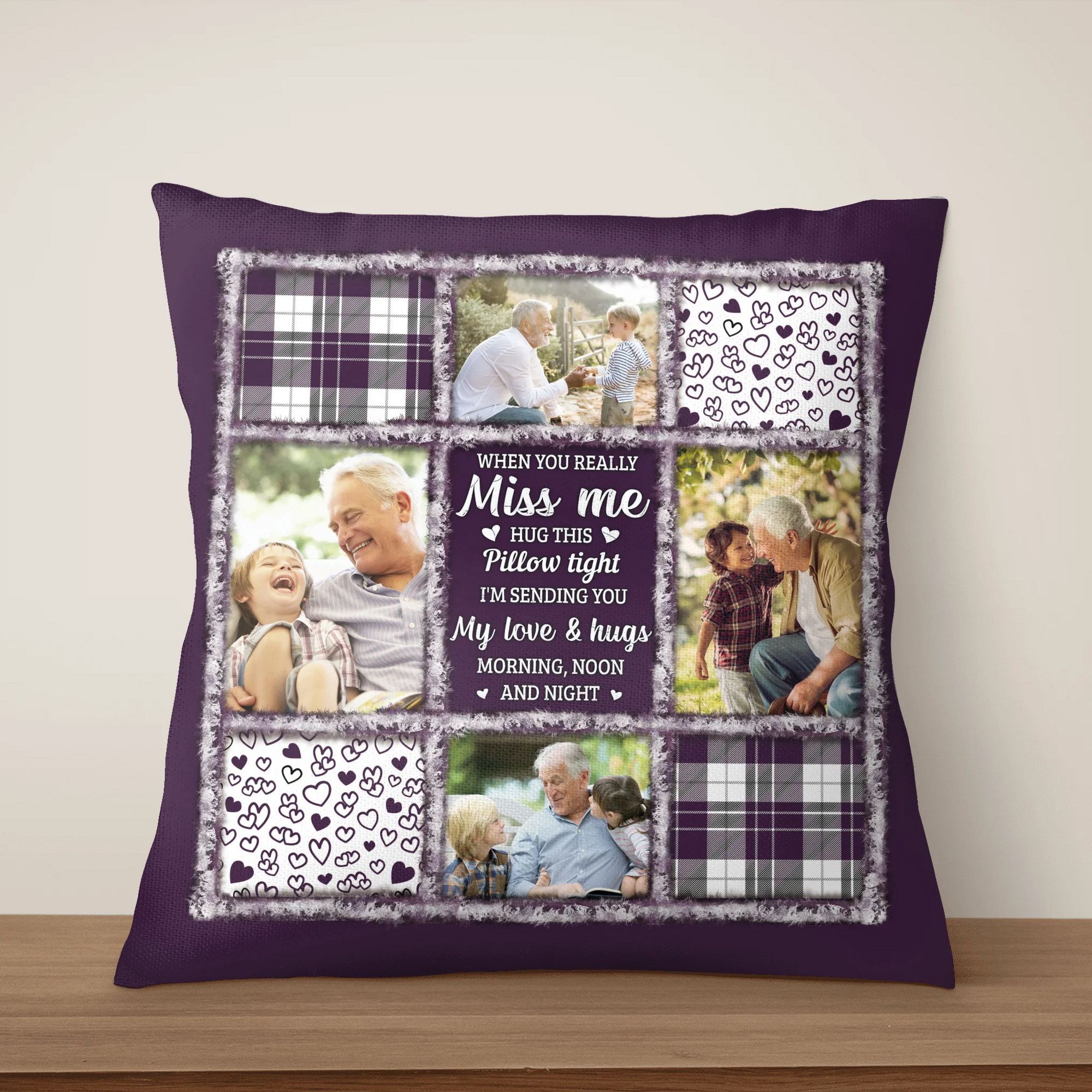 When You Really Miss Me Hug This Pillow Tight - Personalized Pillow, Memorial Gift For Loss Of The Loved One