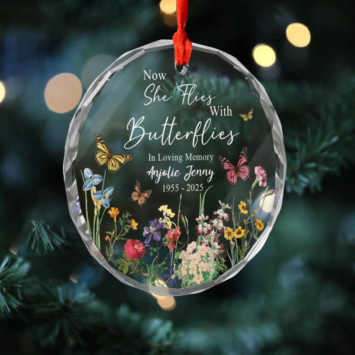 In Loving Memory Gift, Now She Flies With Butterflies mk 10