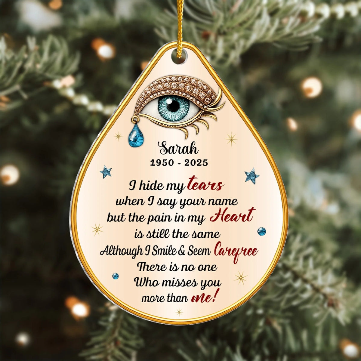 Although I Smile & Seem Carefree There Is No One Who Misses You More Than Me mk 7