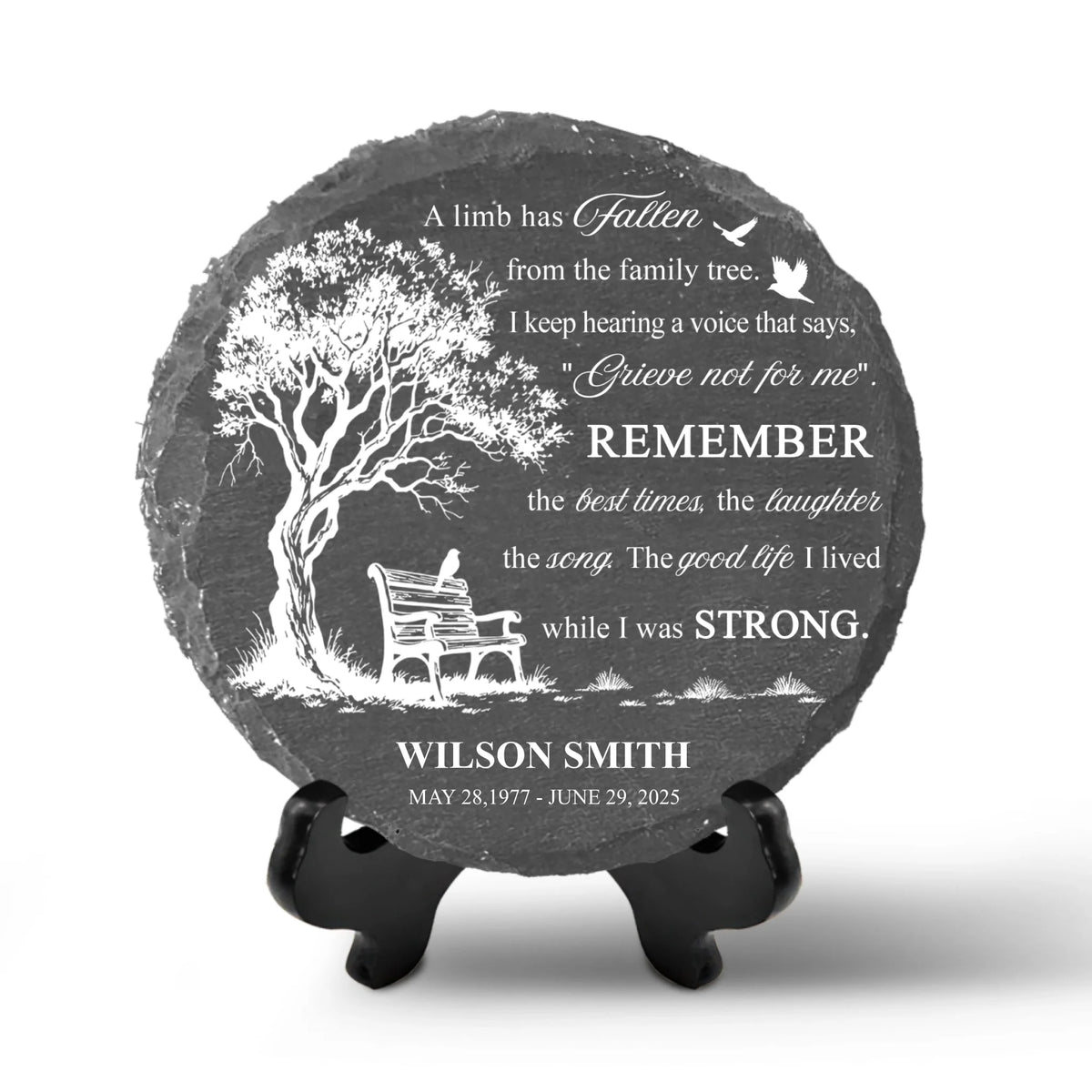 A Limb Has Fallen From the Family Tree - Personalized Memorial Stone, Memorial Gift For Of The Loved One