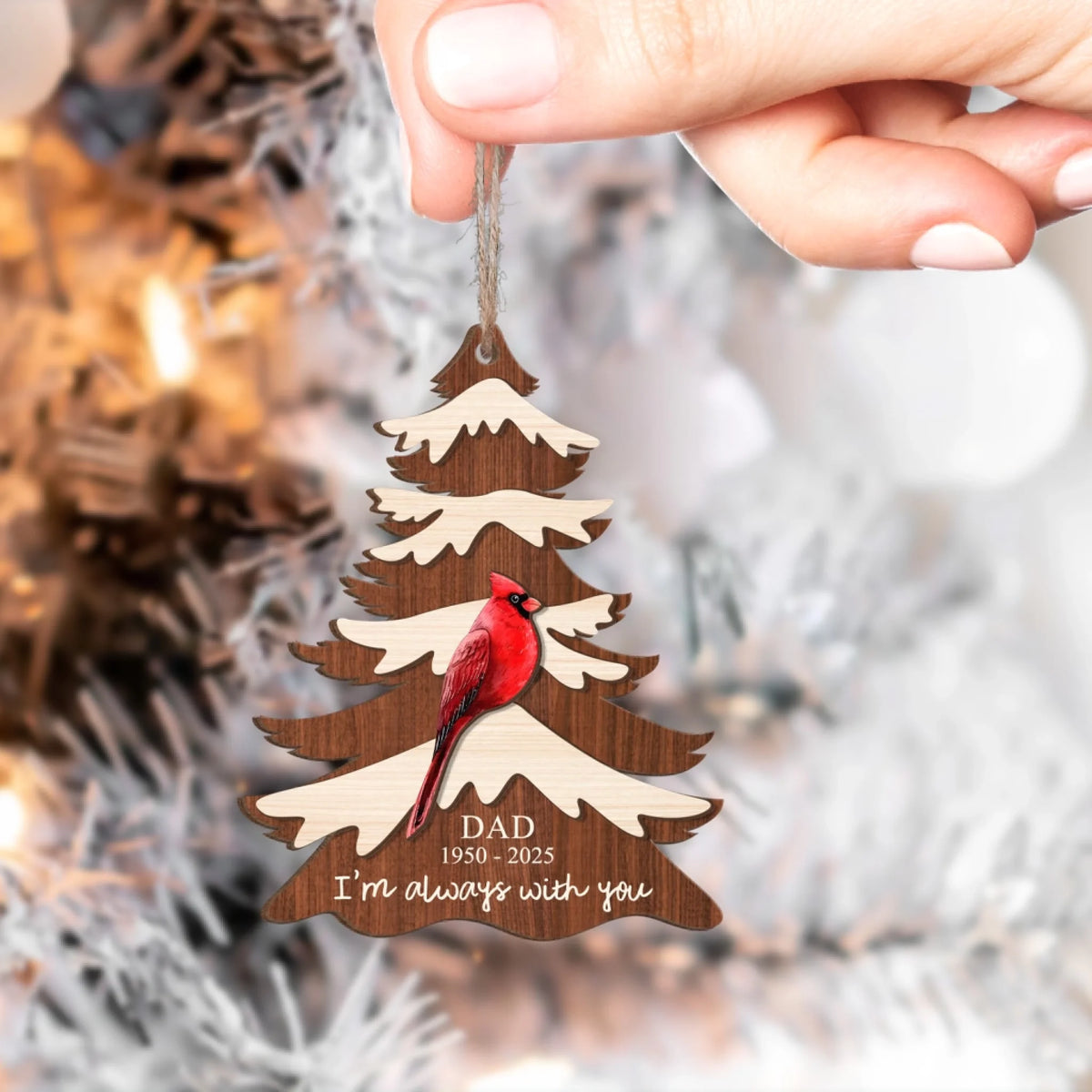 Christmas Tree With Cardinal mk 2