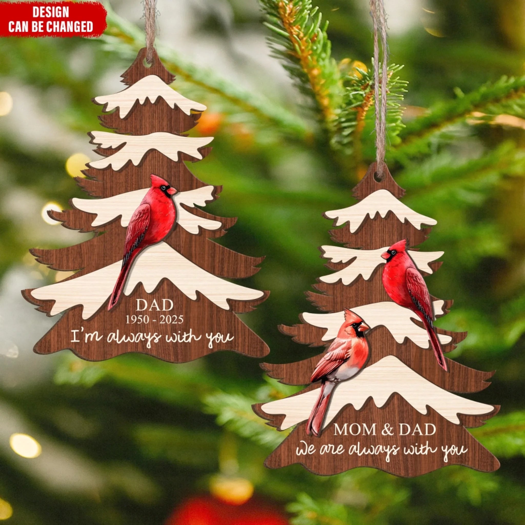 Christmas Tree With Cardinal mk ads