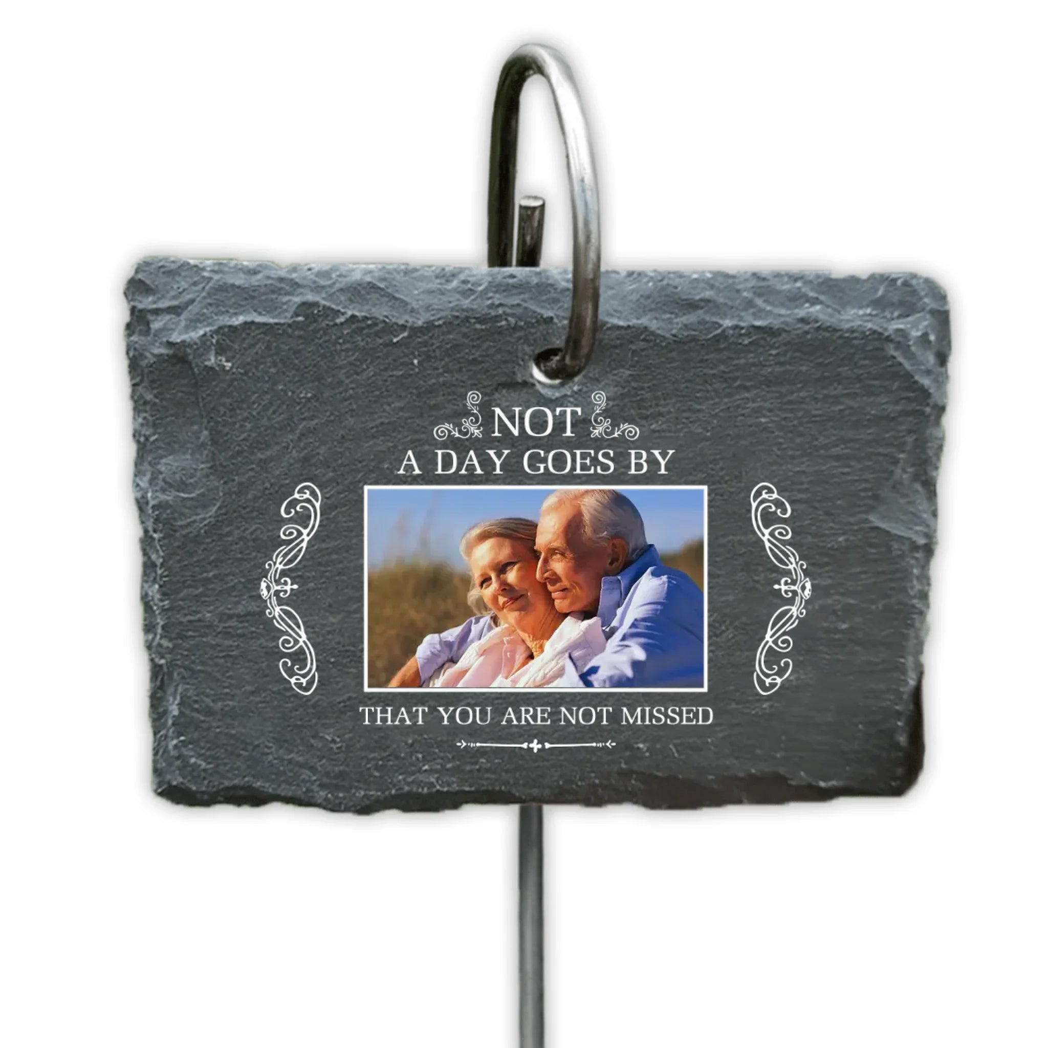 Not A Day Goes By That You Are Not Missed - Personalized Slate - GS18