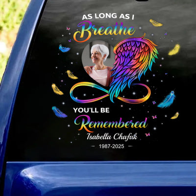 Gone Yet Never Forgotten – Personalized Car Decal, Remembrance Gift For Loss Of Loved One