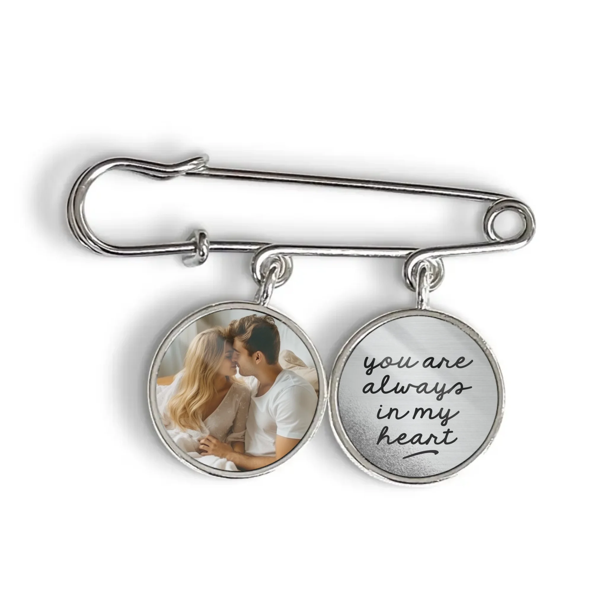 In Loving Memory You Are Always In My Heart - Personalized Lapel Pin, Memorial Gift For Loss Of Loved One