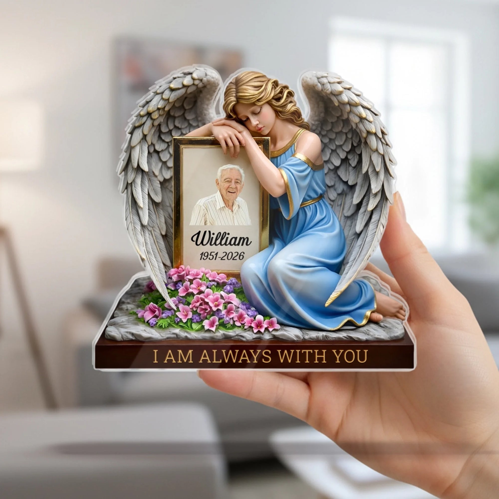 You Are My Angel In Heaven - Personalized Acrylic Plaque, Memorial