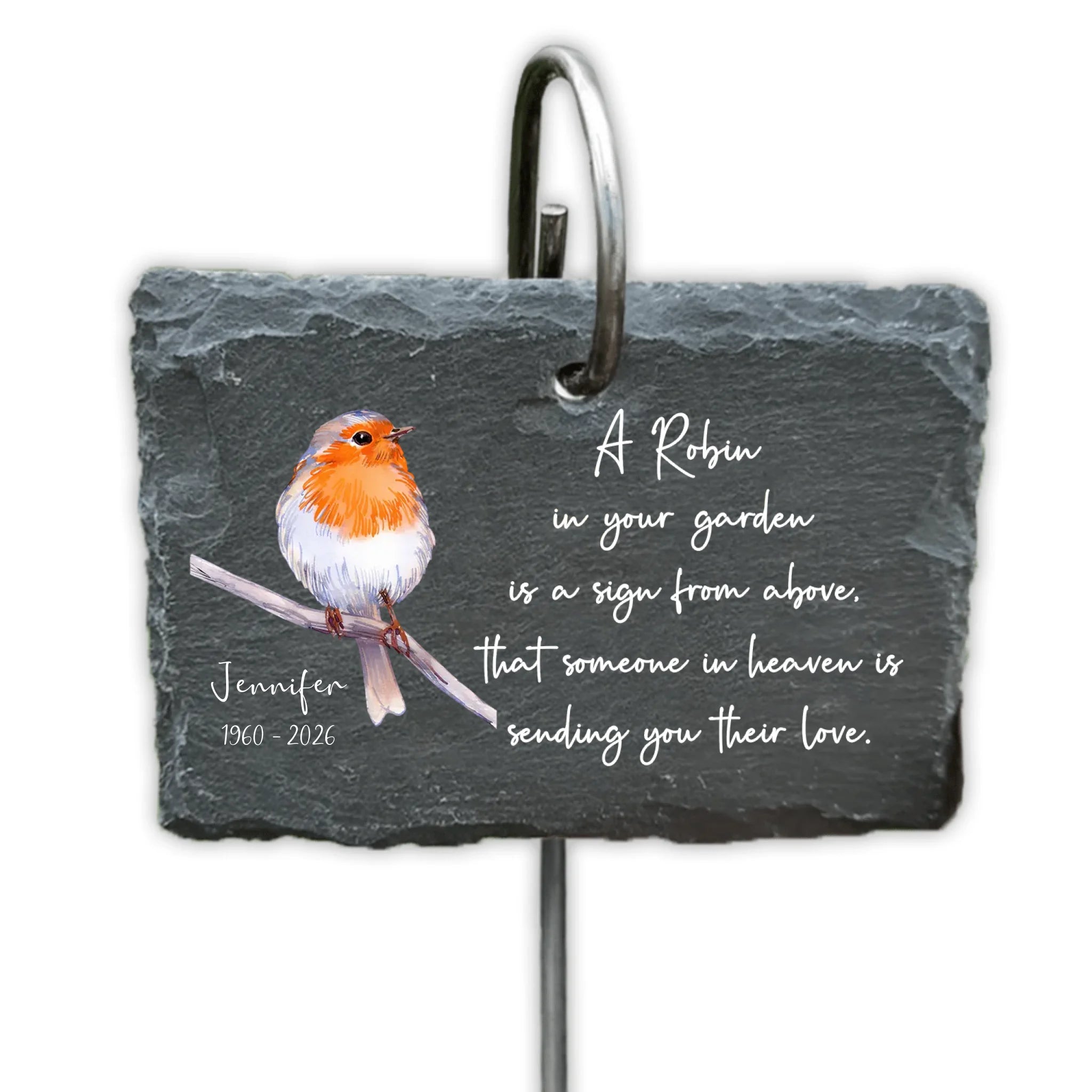 Loved Ones Are Near A Robin Is A Visitor From Heaven - Personalized Ga ...