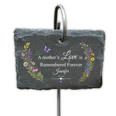 Love Grows Even After Goodbye - Personalized Garden Slate, Custom Memorial Gift, Sympathy Gift