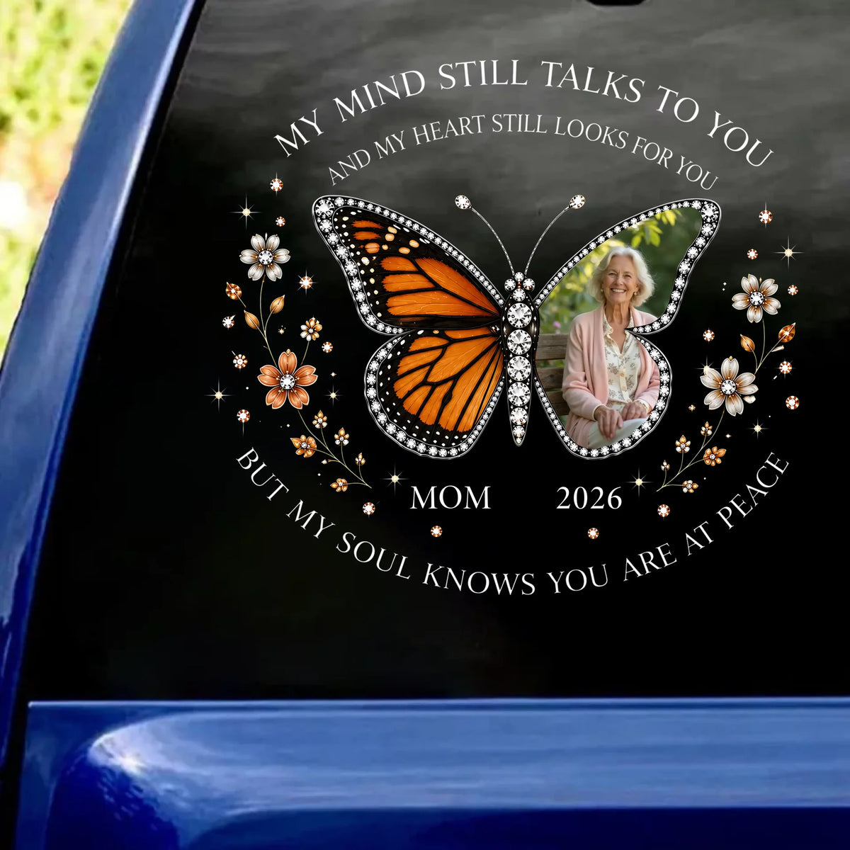 My Heart Knows You Are At Peace - Personalized Decal, Memorial Gift For Loss Of Loved One