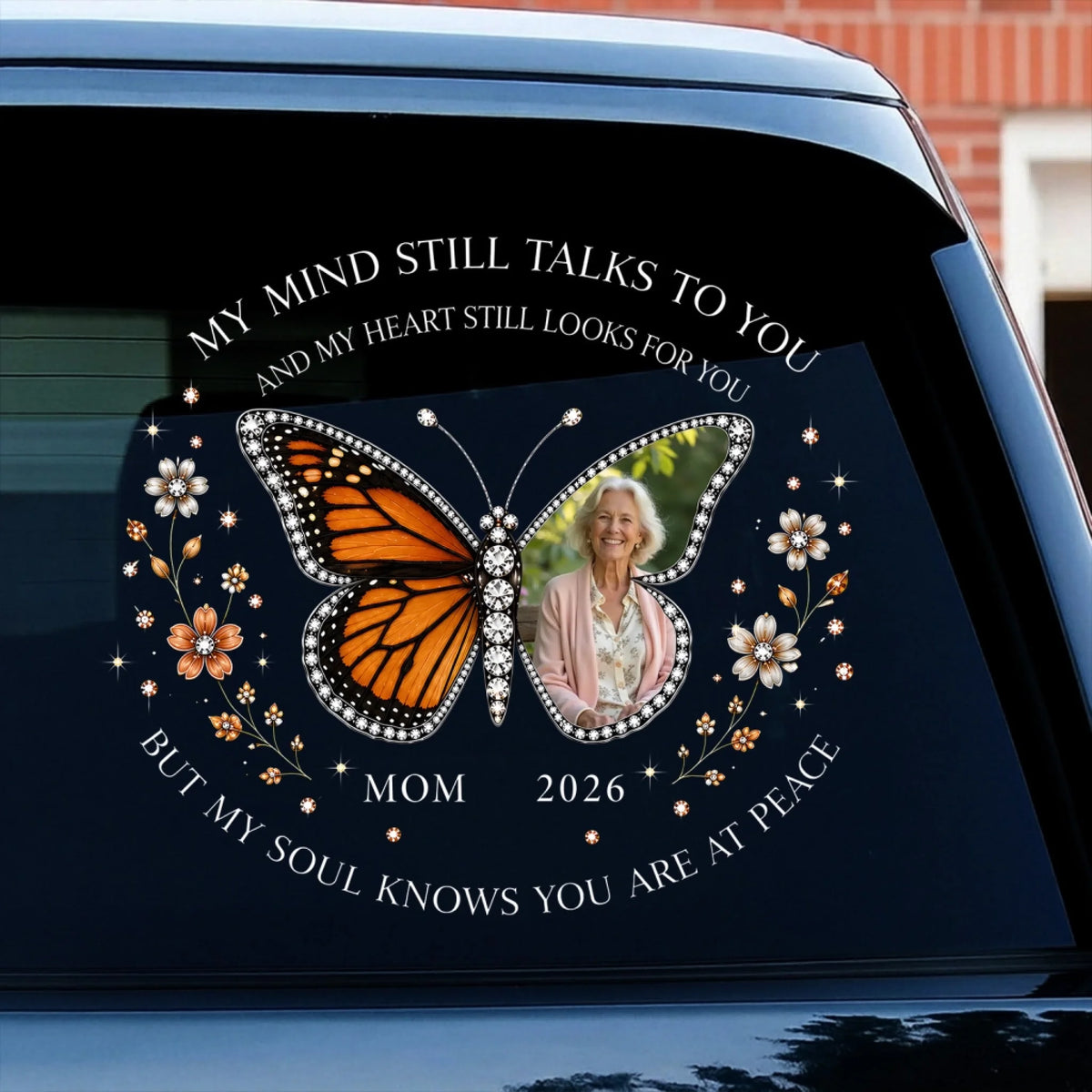 My Heart Knows You Are At Peace - Personalized Decal, Memorial Gift For Loss Of Loved One
