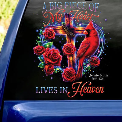 Always On My Mind Forever In My Heart - Personalized Decal, In Loving Memory Loss Of Loved One, Memorial Decal