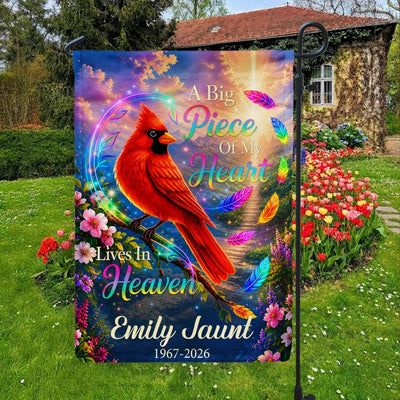 Forever Loved Forever Missed - Personalized Garden Flag, Custom Name And Date Remembrance Flag, Sympathy Gift For Loss Of Loved One