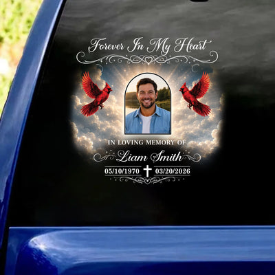 A Piece Of You Is Always With Me - Personalized Decal, Memorial Gift For Loss Of loved One, Memorial Decal With Custom Photo