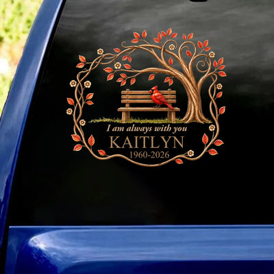 Your Love Still Sits Beside Me - Personalized Decal, Memorial Gift For Loss Of Loved One