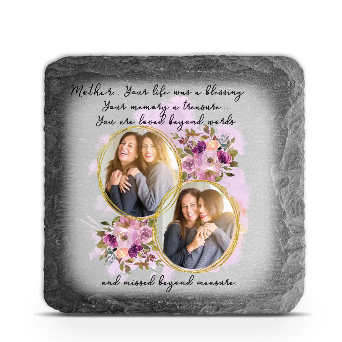 Memorial Your Life Was A Blessing - Personalized Memorial Stone