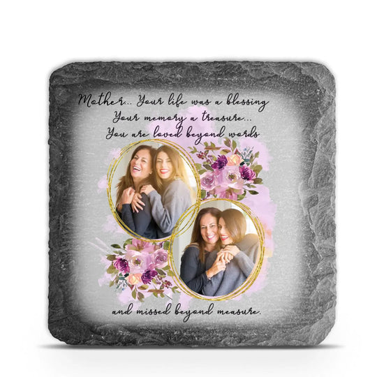 Memorial Your Life Was A Blessing - Personalized Memorial Stone