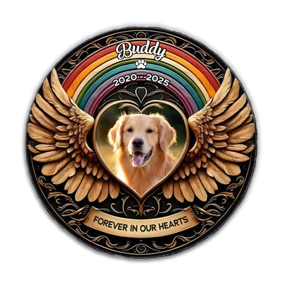 Forever In My Heart Memorial Dog - Personalized Memorial Stone, Memorial Gift For Dog Lover