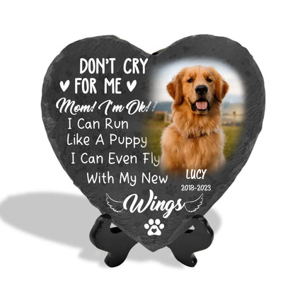 I Can Even Fly With My New Wings - Personalized Stone, Gift For Pet Lover