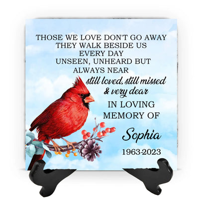 Those We Love Don't Go Away - Personalized Memorial Stone, Loss Of Loved One