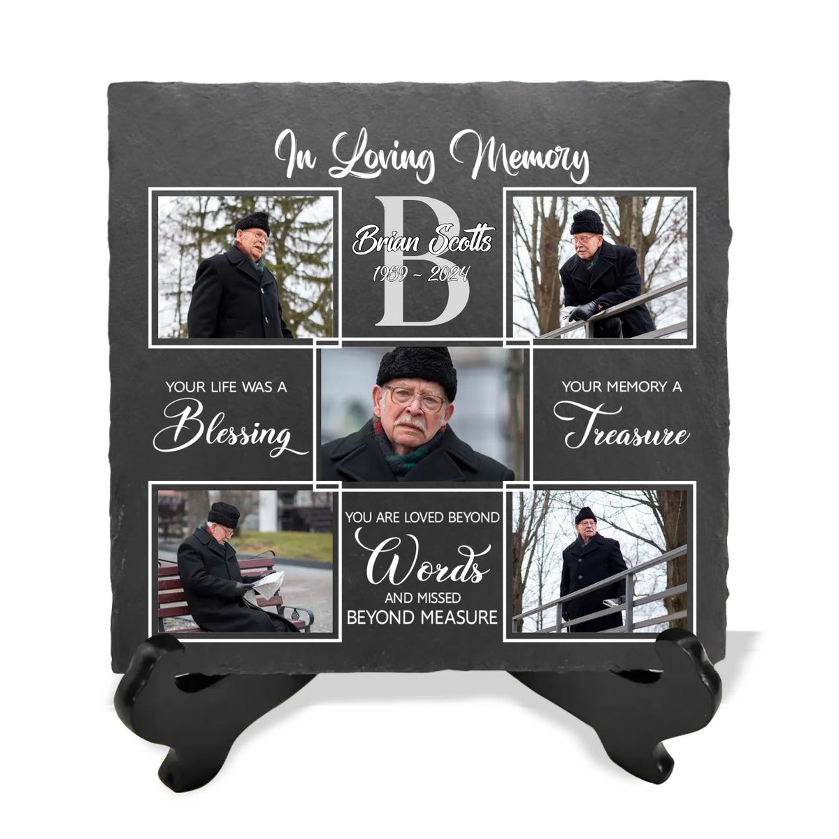 Your Life Was A Blessing Your Memory A Treasure - Personalized Memorial Stone - MS98