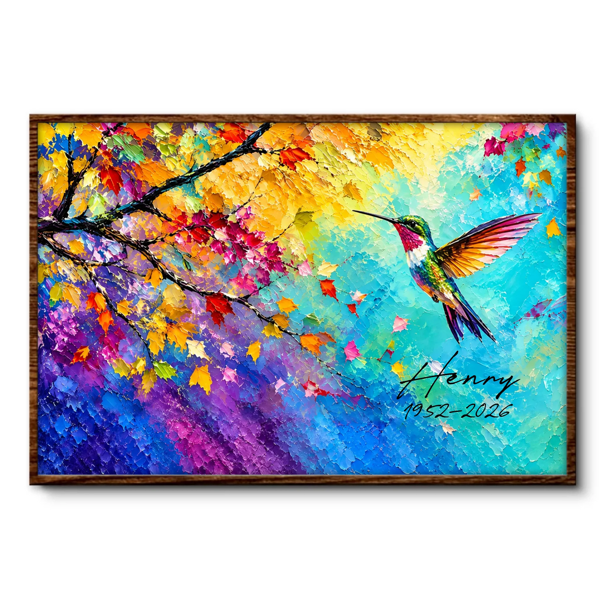 Forever In Our Hearts, Always Near In Spirit - Personalized Poster, Memorial Gift For Loss Of Loved One