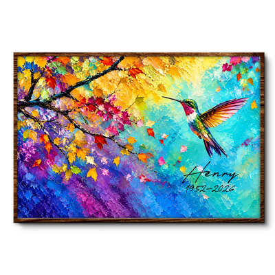 Forever In Our Hearts, Always Near In Spirit - Personalized Poster, Memorial Gift For Loss Of Loved One