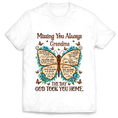 Missing You Always - Personalized T-Shirt, Memorial Gift, Loss Of Loved One Shirt - 2