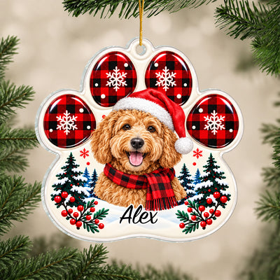 Custom Pet Photo - Personalized Acrylic Ornament, Christmas Gift for Pet Lovers